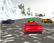 Snow fast hill track racing rally HTML5 jtk